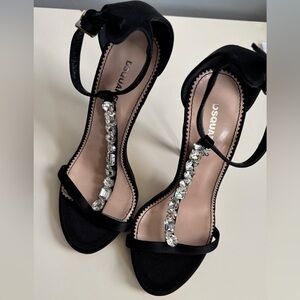 Dsquared2 Satin Gem Embellished Sandals